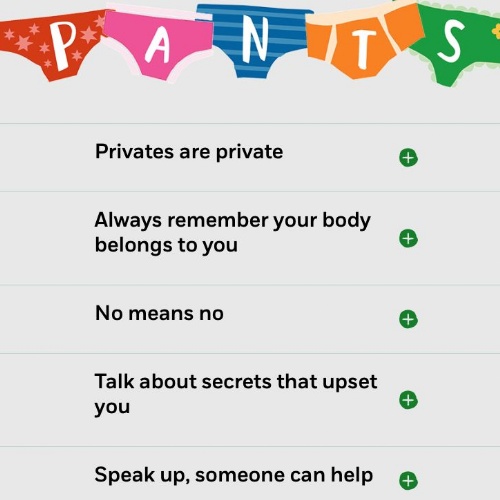 Talk PANTS and help keep children safe from sexual abuse.