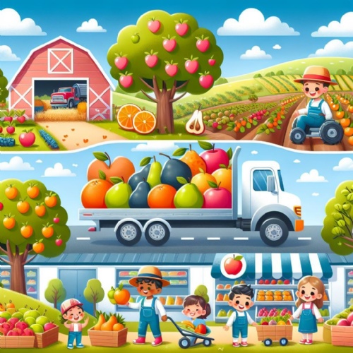 Where does fruit grow?