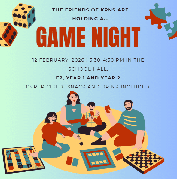 F2 and KS1 Game Night