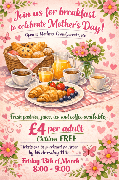 Mother's Day Breakfast-Friday 13th of March