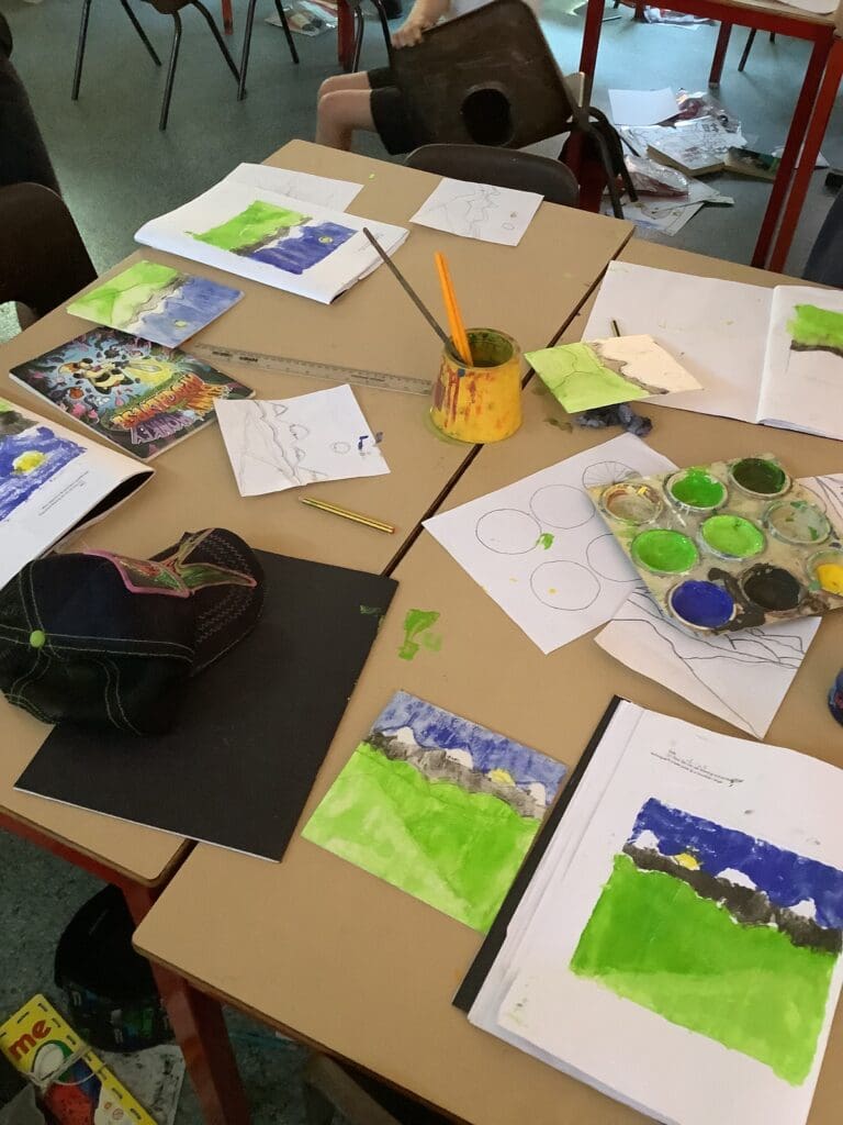 Year 4 Art: Mountain Prints 🎨⛰️