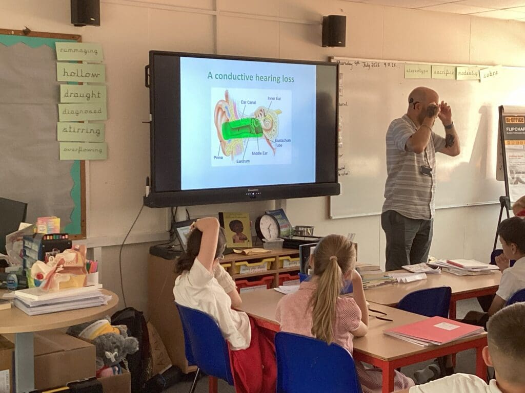 Y6 visit from the School for the Deaf